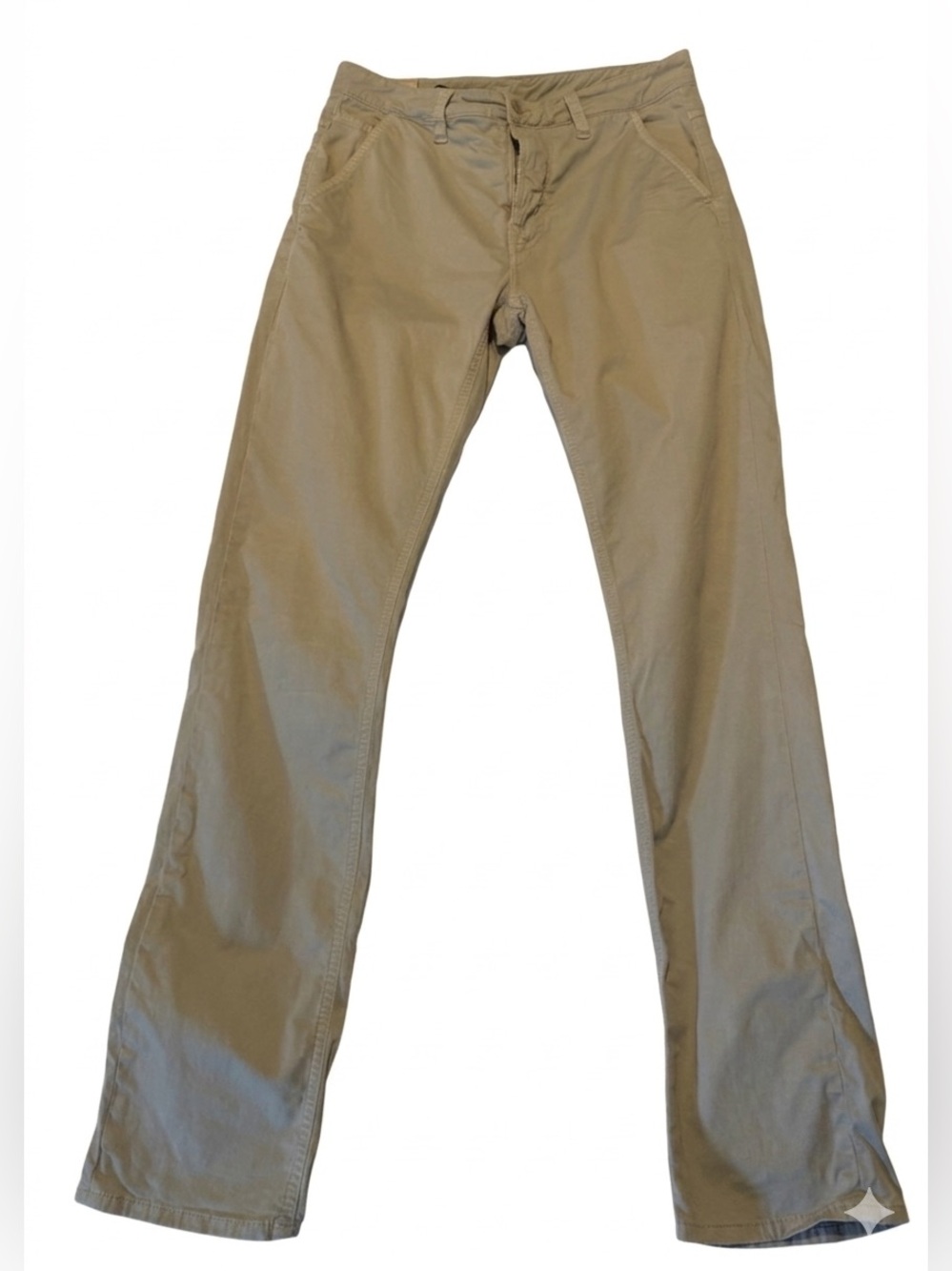Nudie Jeans Slim Adam Chinos (32W/34L); Unaltered 34 inch inseam